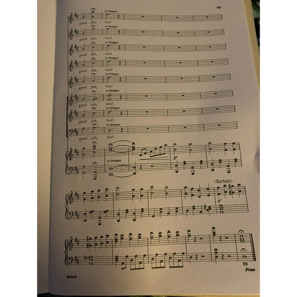 G. Schirmer Edition Of "Trial By Jury" 1941 Musical Score Gilbert and Sullivan - Picture 10 of 11